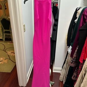 Calvin Klein Barbie Pink Evening Gown